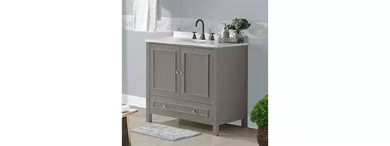 Meuble sous vasque Williamsburg gris 36 po – Alaterre Furniture