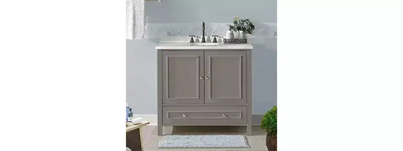 Meuble sous vasque Williamsburg gris 36 po – Alaterre Furniture