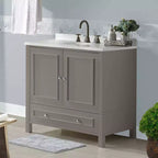 Meuble sous vasque Williamsburg gris 36 po – Alaterre Furniture