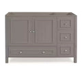 48" Williamsburg Vanity Cabinet Gray - Alaterre Furniture: Wood Frame, Universal Storage, 1 Shelf, 104 lbs
