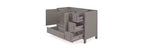 Meuble-lavabo Williamsburg 48 po gris - Alaterre Furniture : Cadre en bois, Rangement universel, 1 étagère, 47,17 kg