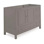 Meuble-lavabo Williamsburg 48 po gris - Alaterre Furniture : Cadre en bois, Rangement universel, 1 étagère, 47,17 kg