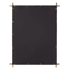 Miroir industriel décoratif rectangulaire en métal Howard Elliott Allen Andrews Isarno grand modèle : 44x34", cadre en fer, aucun assemblage requis
