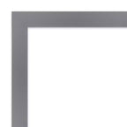 Miroir mural de salle de bain Edwin Wood non biseauté 39 po x 27 po Gris – Amanti Art : Rectangulaire moderne, à fixer au mur