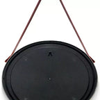 Miroir mural décoratif argenté 18" - Infinity Instruments : Style moderne, forme ronde, aucun assemblage, fixation murale, cadre en plastique