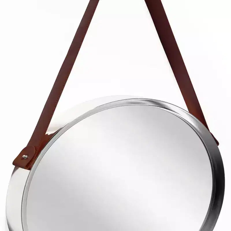Miroir mural décoratif argenté 18" - Infinity Instruments : Style moderne, forme ronde, aucun assemblage, fixation murale, cadre en plastique