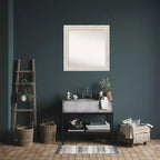 Miroir mural carré en bois Opera 32"x32", décor moderne - Amanti Art : Quincaillerie de montage incluse