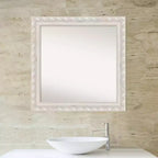 Miroir mural carré en bois Opera 32"x32", décor moderne - Amanti Art : Quincaillerie de montage incluse