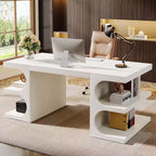 Bureau de direction Lantine en bois de 62 pouces pour bureau à domicile