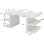 Bureau de direction Lantine en bois de 62 pouces pour bureau à domicile