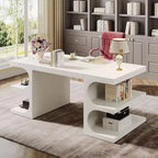 Bureau de direction Lantine en bois de 62 pouces pour bureau à domicile