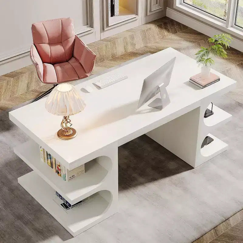 Bureau de direction Lantine en bois de 62 pouces pour bureau à domicile