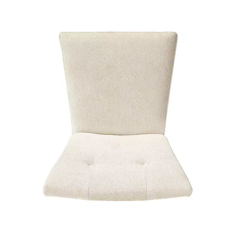 Christopher Knight Home Chastin Chaise de salle à manger rembourrée d'intérieur (Lot de 2), Crème/Noyer