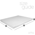 Matelas de remplacement en mousse à mémoire de forme Milliard Premium 4,5 pouces pour canapé-lit