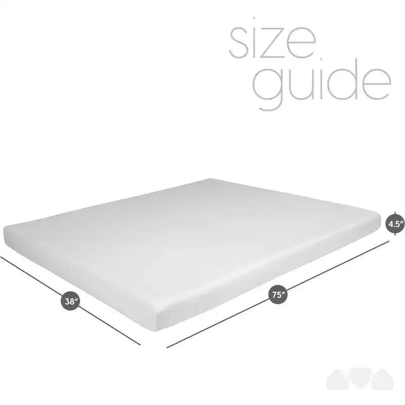 Matelas de remplacement en mousse à mémoire de forme Milliard Premium 4,5 pouces pour canapé-lit