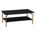 Crown Rectangular Coffee Table with Storage Shelf