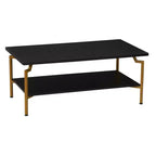 Crown Rectangular Coffee Table with Storage Shelf