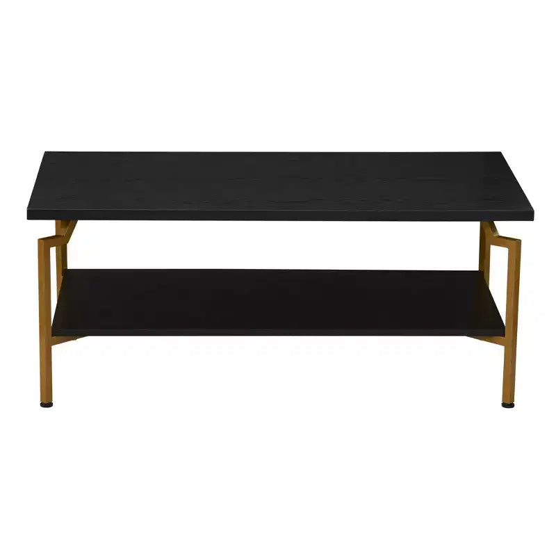 Table basse rectangulaire Crown avec étagère de rangement