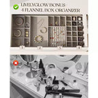HYLEORY Coiffeuse avec miroir, prise de courant et 10 ampoules, table de maquillage avec 3 tiroirs, 3 modes de couleur disponibles pour chambre à coucher