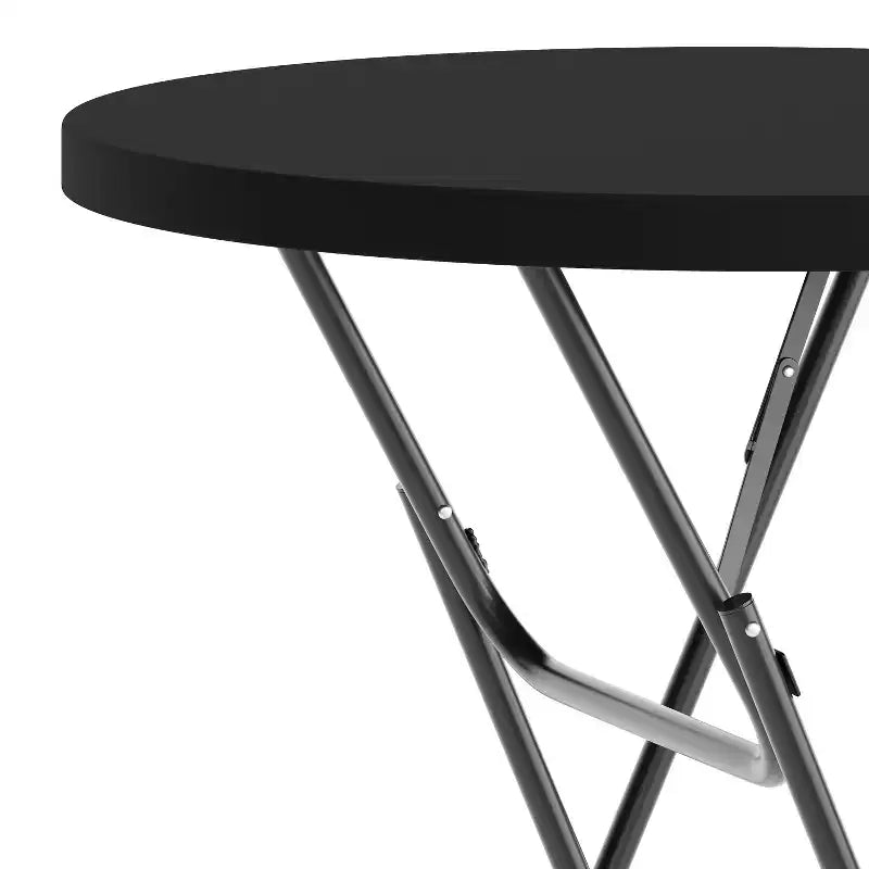 Table pliante ronde en plastique hauteur bar Flash Furniture de 79 cm