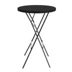 Table pliante ronde en plastique hauteur bar Flash Furniture de 79 cm