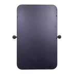 Flash Furniture Finlay Miroir Mural Pivotant en Métal - Grand Miroir de Maquillage d'Appoint pour Salle de Bain