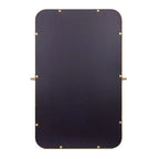 Flash Furniture Finlay Miroir Mural Pivotant en Métal - Grand Miroir de Maquillage d'Appoint pour Salle de Bain