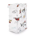 Sweet Jojo Designs Boy Foldable Laundry Hamper with Handles Airplane Red Blue and White