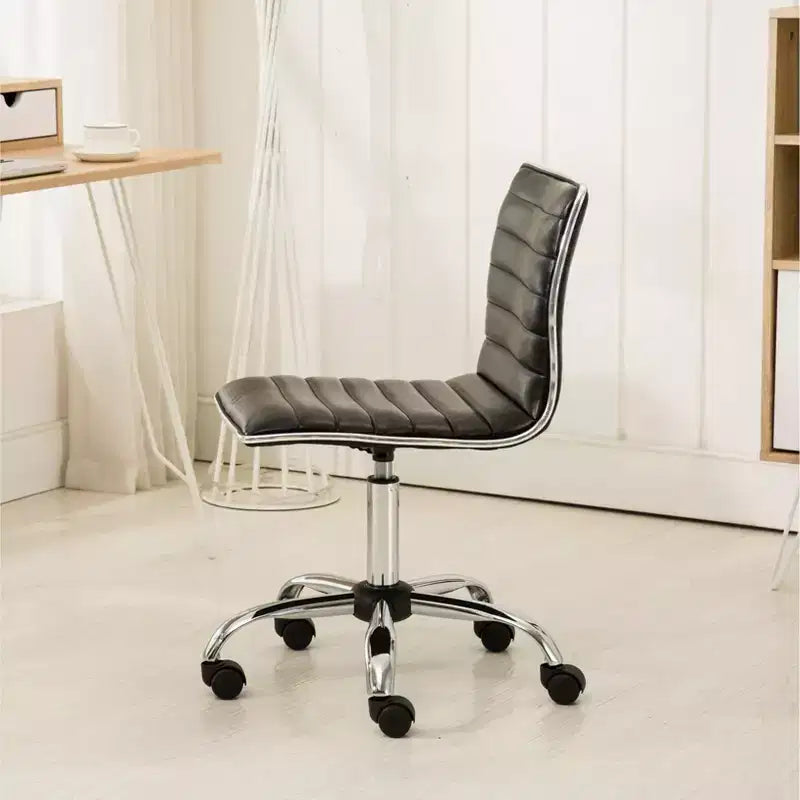 Chaise de bureau Fremo Chromel réglable à vérin pneumatique, noire