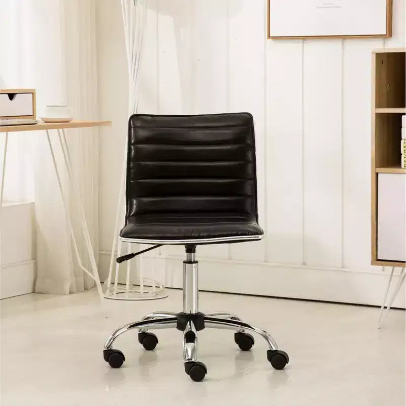 Chaise de bureau Fremo Chromel réglable à vérin pneumatique, noire
