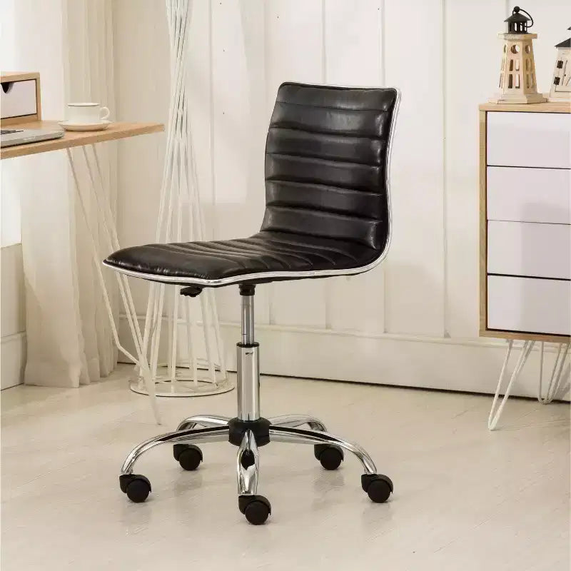 Chaise de bureau Fremo Chromel réglable à vérin pneumatique, noire