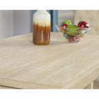 Table de salle à manger Amonia Urban Style avec pieds tournés en bois, finition blanche, filaire
