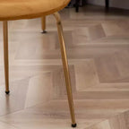 Ensemble de salle à manger 3 pièces contemporain Aufurr, table ronde blanche avec 2 chaises