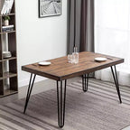 Ensemble de salle à manger 5 pièces Ashford, table à manger avec pieds épingle et 4 chaises, 4 options de couleur