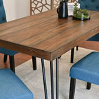 Ensemble de salle à manger 5 pièces Ashford, table à manger avec pieds épingle et 4 chaises, 4 options de couleur