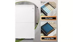 DEXYLLO Classeur mobile 2 tiroirs avec serrure, armoire verticale commerciale pour bureau à domicile, rangement sous le bureau