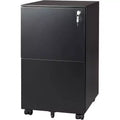 DEXYLLO 2-Drawer Mobile File Cabinet with Lock, Commercial Vertical Cabinet for Home Office,Under Desk Storage
