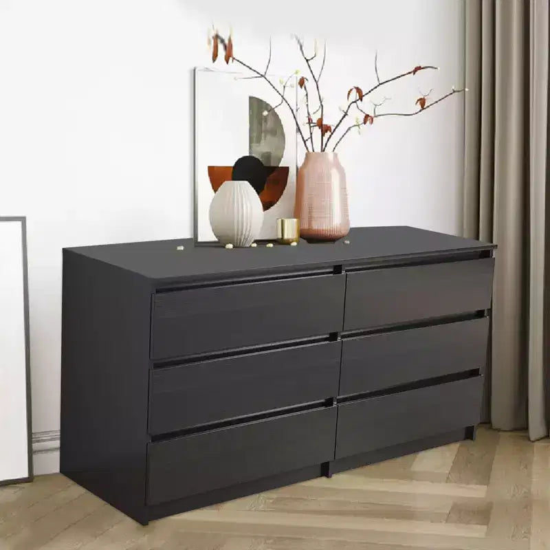Commode double à 6 tiroirs pour Chambre Salon Couloir