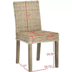 Chaise Grove Side (Lot de 2) - FOX6522 - Safavieh Couture
