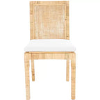 Chaise de salle à manger Tojo en rotin avec coussin (Lot de 2) - DCH6502 - Safavieh