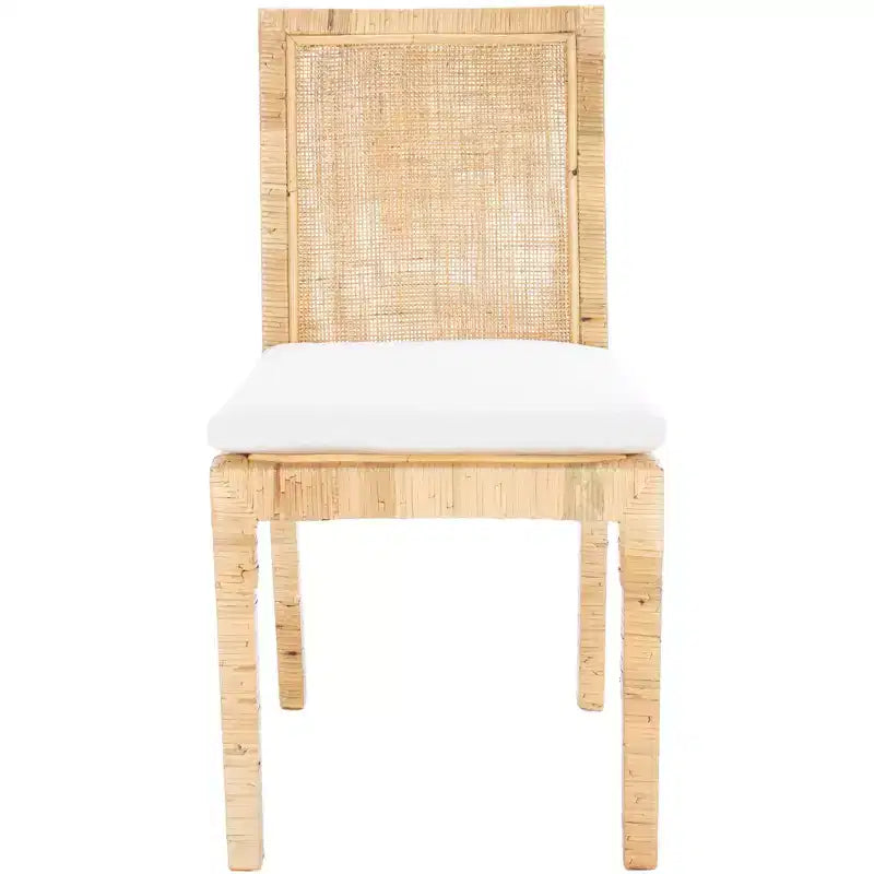 Chaise de salle à manger Tojo en rotin avec coussin (Lot de 2) - DCH6502 - Safavieh