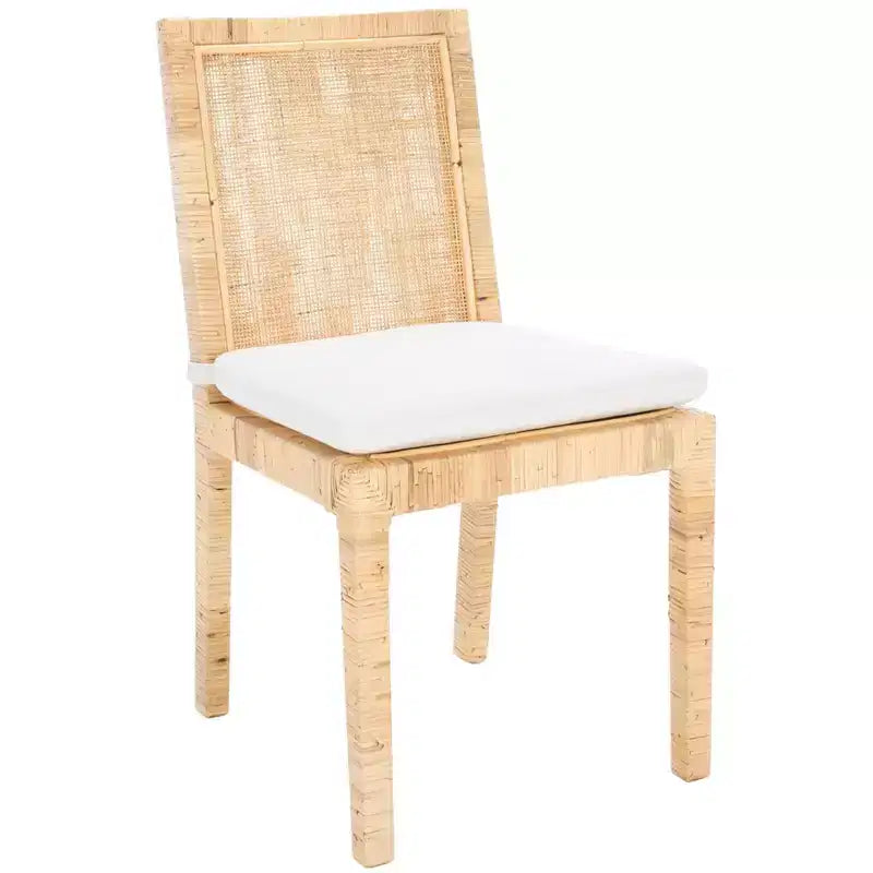 Chaise de salle à manger Tojo en rotin avec coussin (Lot de 2) - DCH6502 - Safavieh