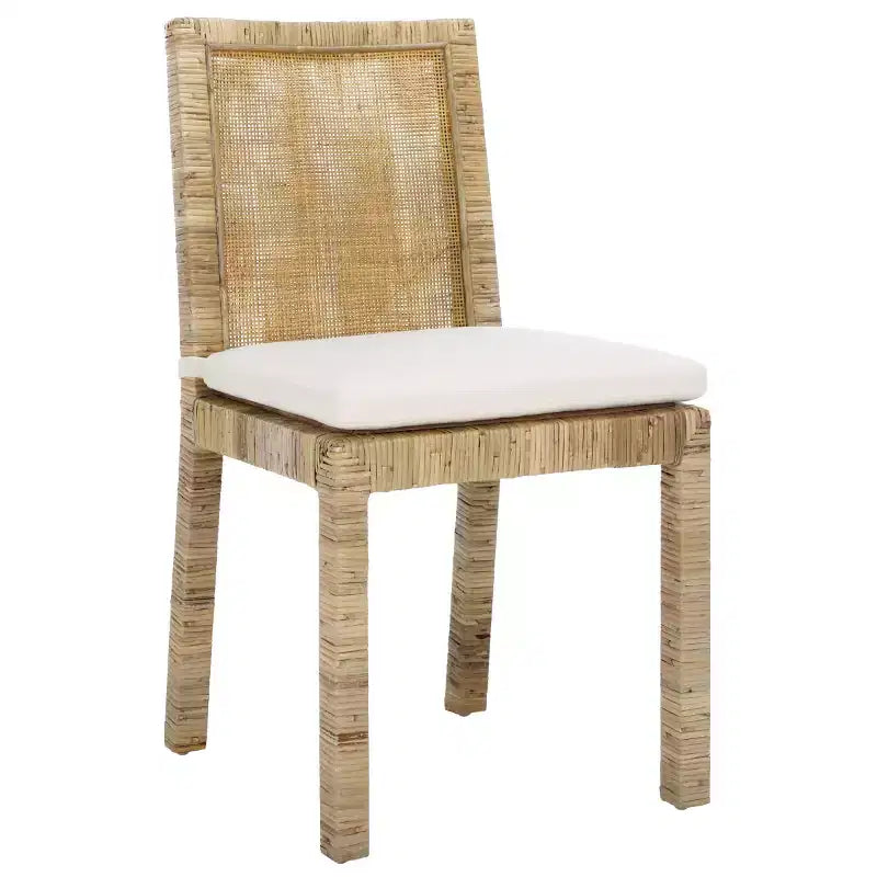 Chaise de salle à manger Tojo en rotin avec coussin (Lot de 2) - DCH6502 - Safavieh