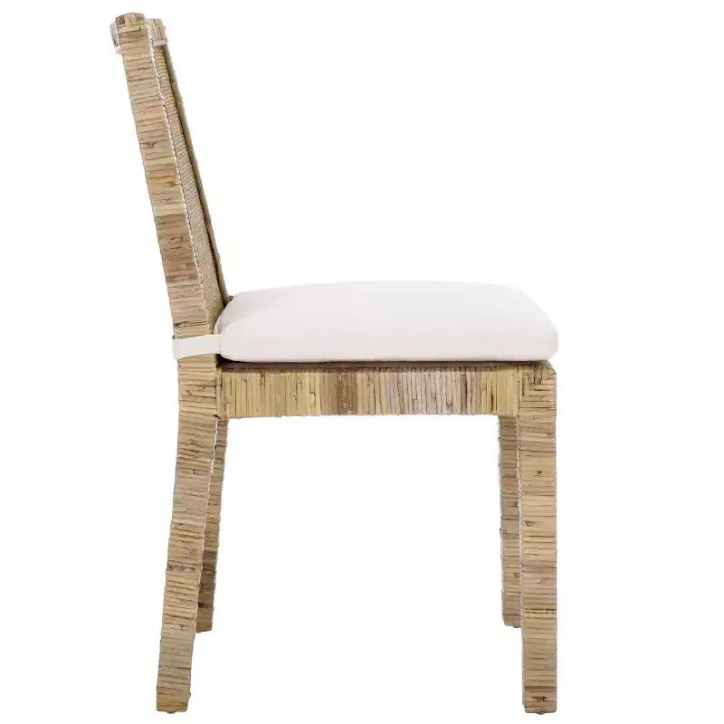 Chaise de salle à manger Tojo en rotin avec coussin (Lot de 2) - DCH6502 - Safavieh