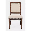 Jofran,Fairview Transitional Solid Wood Upholstered Side Chair (Set of 2)