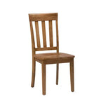 Jofran, chaise de salle à manger classique à lattes en bois massif Simplicity (lot de 2)