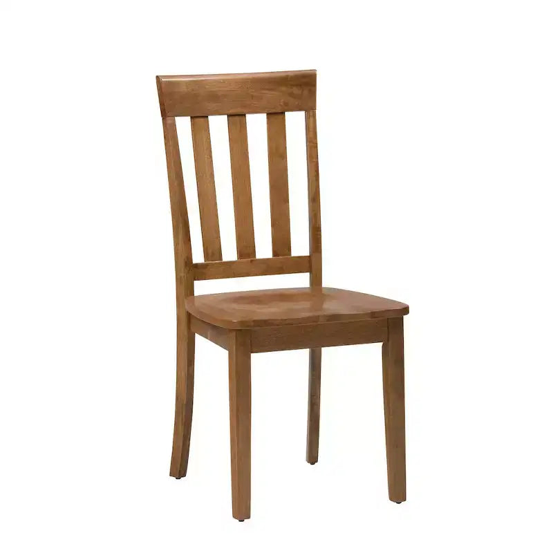 Jofran, chaise de salle à manger classique à lattes en bois massif Simplicity (lot de 2)