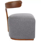 Fauteuil Oreus - ACH3400A - Gris/Noyer - Safavieh