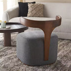 Fauteuil Oreus - ACH3400A - Gris/Noyer - Safavieh
