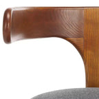 Fauteuil Oreus - ACH3400A - Gris/Noyer - Safavieh